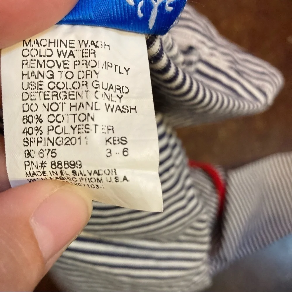 Kelly’s Kids Infant Sailboat Striped Nightgown